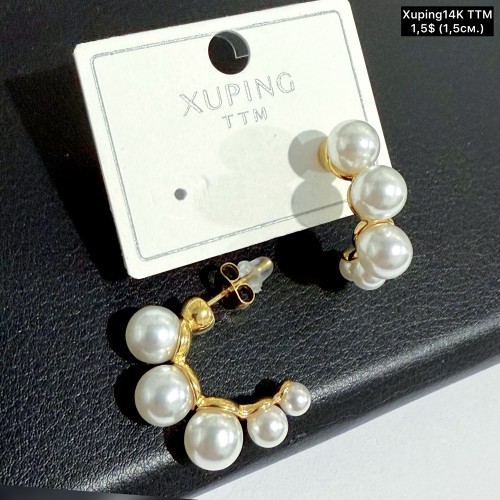 Сережки Xuping14К 10857 (1,5см)